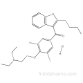 Hydrochlorure d&#39;amiodarone CAS 19774-82-4